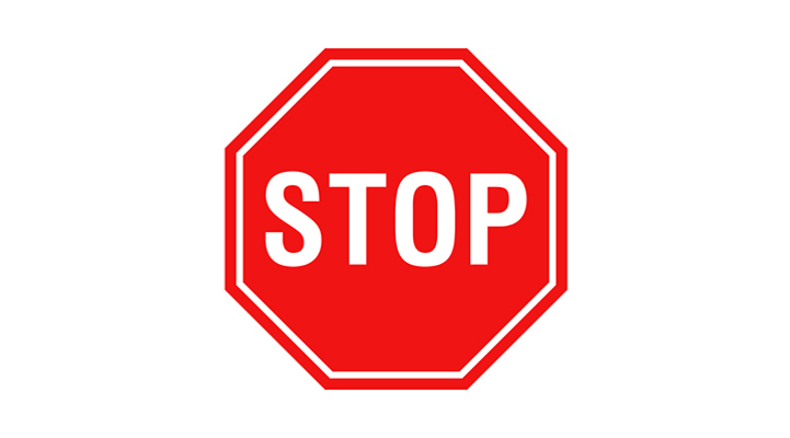 Bild på Stop-skylt