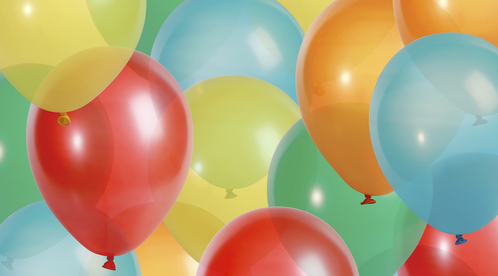 Background of colorful party balloons - XXL file - balloons shot with a high resolution camera (21 megapixel)
